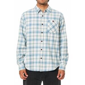 NEW KATIN derek flannel shirt in vapor gray